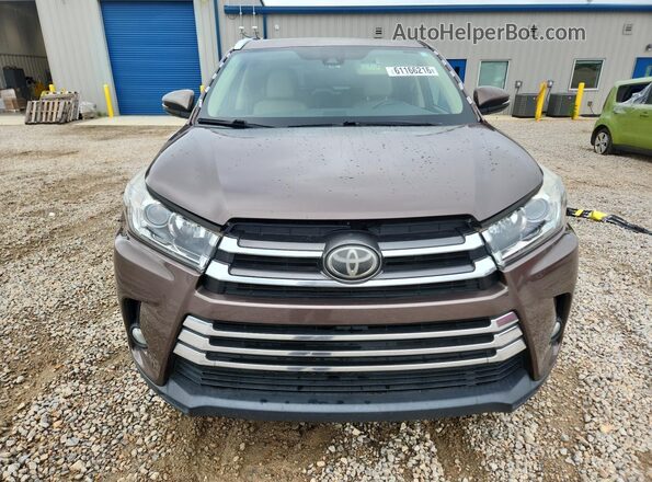 5TDYZRFH5HS209737 2017 TOYOTA HIGHLANDER Brown Դիմացի տեսք
