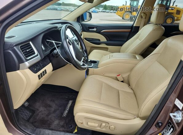 5TDYZRFH5HS209737 2017 TOYOTA HIGHLANDER Brown Սալոնի դիմացի տեսք