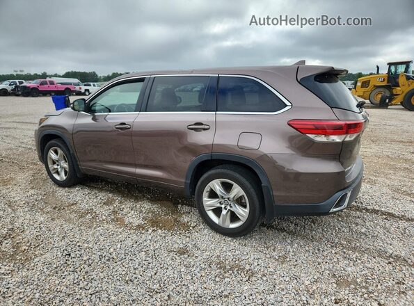 5TDYZRFH5HS209737 2017 TOYOTA HIGHLANDER Brown Հետևի ձախ