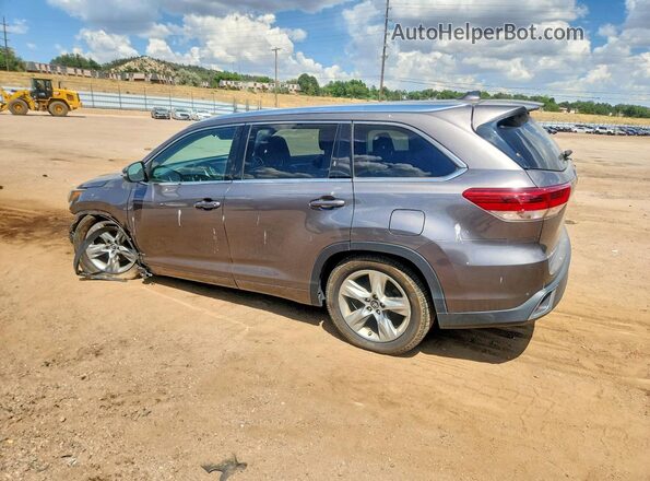 5TDYZRFH6HS187540 2017 TOYOTA HIGHLANDER Charcoal Задня ліва чверть