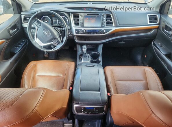 5TDYZRFH6HS187540 2017 TOYOTA HIGHLANDER Charcoal Вид панелі приладів