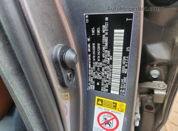 5TDYZRFH6HS187540 2017 TOYOTA HIGHLANDER Charcoal Вид підкапотного простору