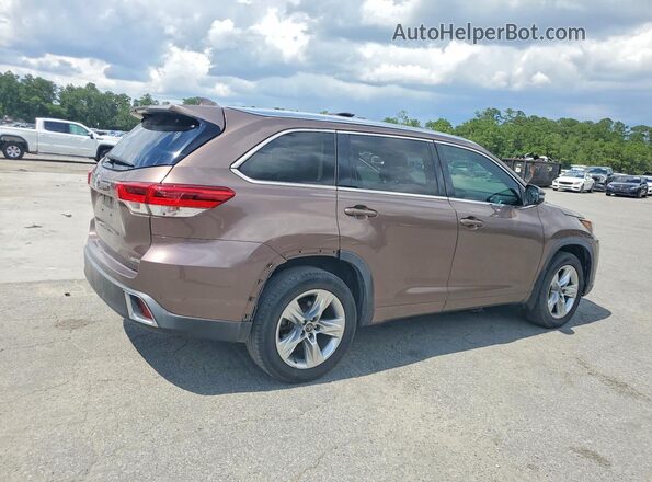 5TDYZRFH7JS242938 2018 TOYOTA HIGHLANDER Brown Հետևի աջ