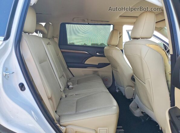 5TDYZRFH8HS192030 2017 TOYOTA HIGHLANDER Белый Вид задней части салона