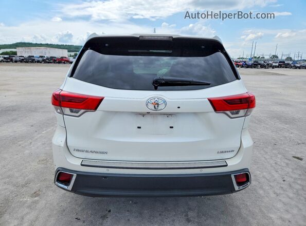 5TDYZRFH8HS200451 2017 TOYOTA HIGHLANDER White Widok z tyłu