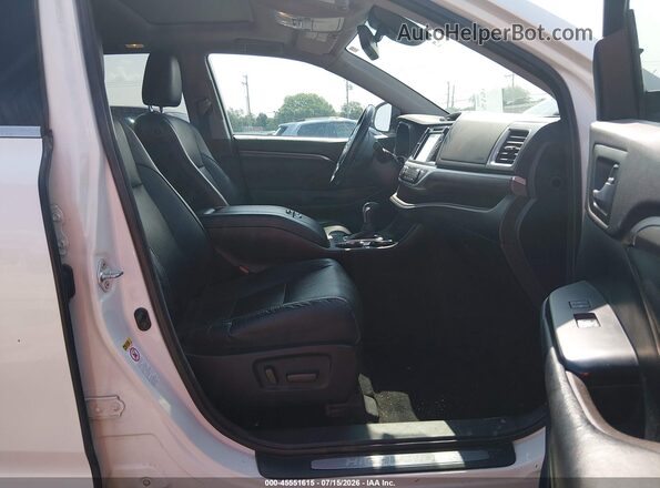 5TDYZRFH8HS209814 2017 TOYOTA HIGHLANDER White Vista interior delantera