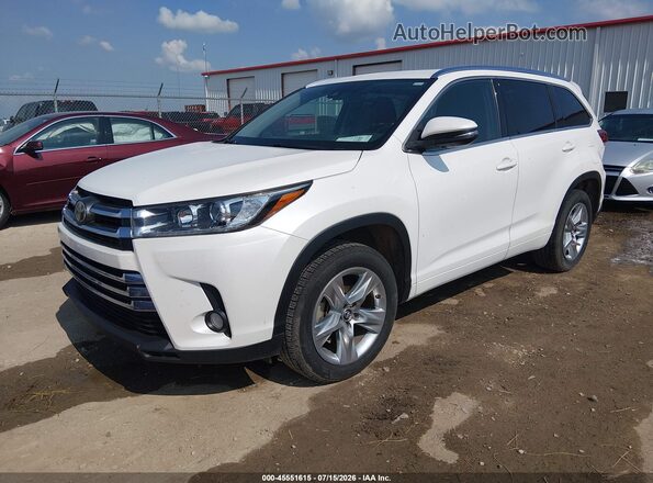5TDYZRFH8HS209814 2017 TOYOTA HIGHLANDER White Vista tres cuartos delantera izquierda