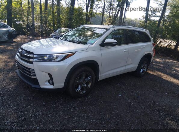 5TDYZRFH8JS275351 2018 TOYOTA HIGHLANDER White Vista tres cuartos delantera izquierda