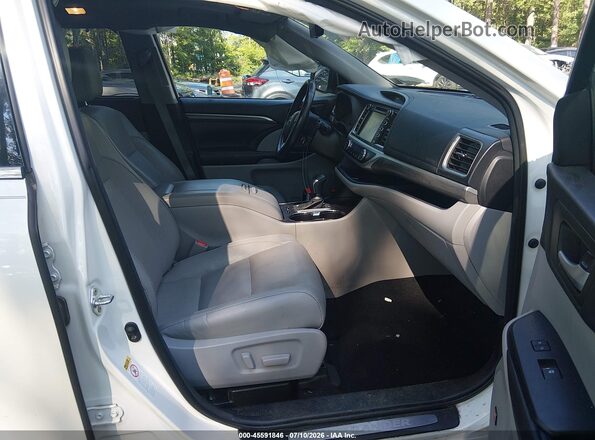 5TDYZRFH8JS275351 2018 TOYOTA HIGHLANDER White Vista interior delantera