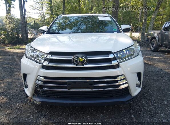 5TDYZRFH8JS275351 2018 TOYOTA HIGHLANDER White Vista del cuadro de instrumentos