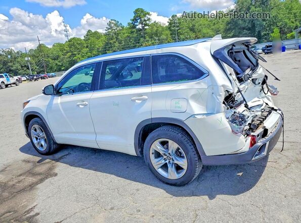 5TDYZRFH9JS273768 2018 TOYOTA HIGHLANDER White Trasero izquierdo