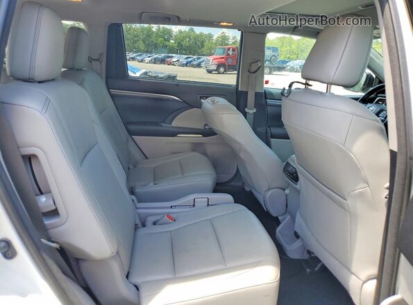 5TDYZRFH9JS273768 2018 TOYOTA HIGHLANDER White Vista interior trasera