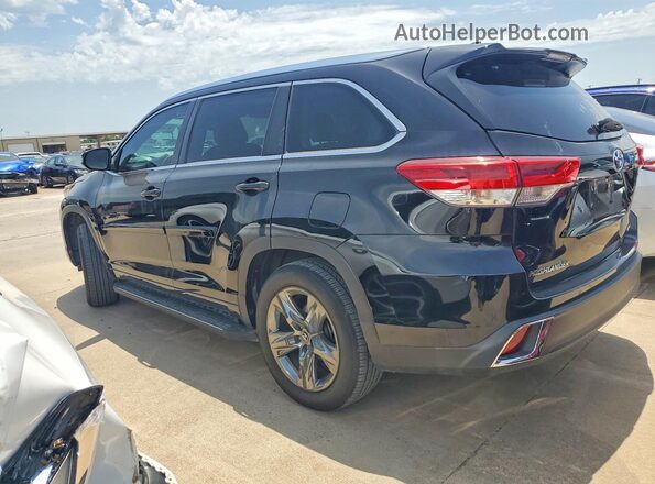5TDYZRFHXHS198685 2017 TOYOTA HIGHLANDER Black Հետևի ձախ