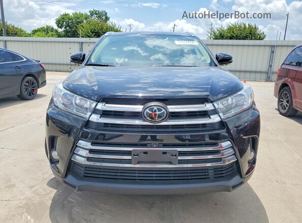 5TDYZRFHXHS198685 2017 TOYOTA HIGHLANDER Black Դիմացի տեսք