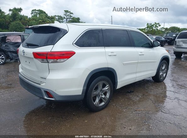5TDYZRFHXJS265923 2018 TOYOTA HIGHLANDER White Trasero derecho