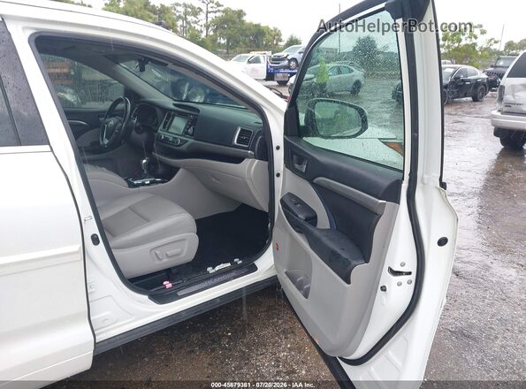 5TDYZRFHXJS265923 2018 TOYOTA HIGHLANDER White Vista interior delantera