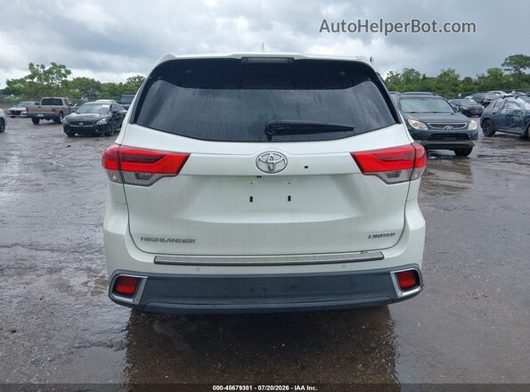 5TDYZRFHXJS265923 2018 TOYOTA HIGHLANDER White 