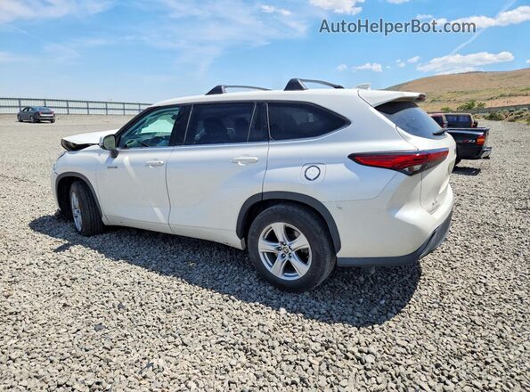 5TDZARAH2MS008780 2021 TOYOTA HIGHLANDER White Հետևի ձախ