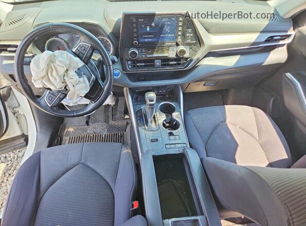 5TDZARAH2MS008780 2021 TOYOTA HIGHLANDER White Առջևի վահանակի տեսք