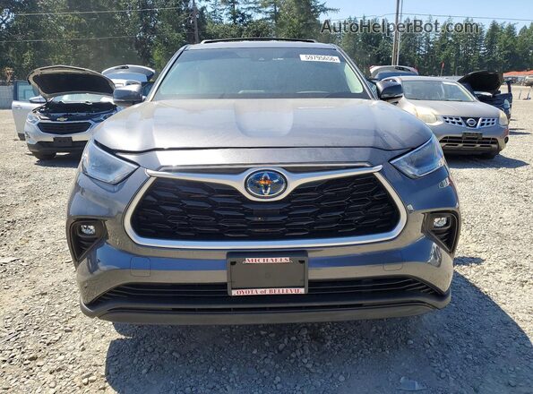 5TDZARAH2PS525632 2023 TOYOTA HIGHLANDER Gray Vista frontal