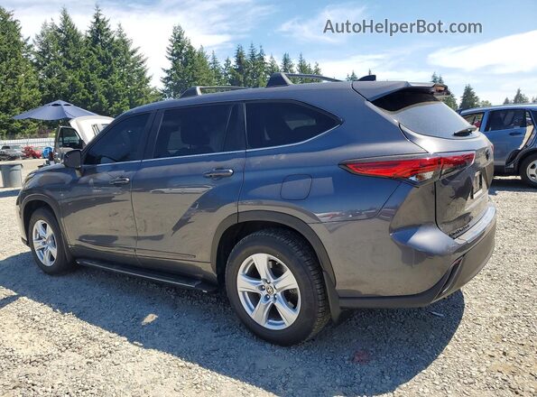 5TDZARAH2PS525632 2023 TOYOTA HIGHLANDER Gray Trasero izquierdo