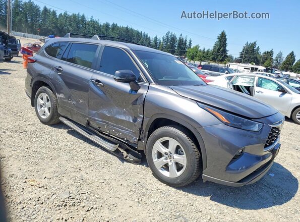 5TDZARAH2PS525632 2023 TOYOTA HIGHLANDER Gray Delantero derecho