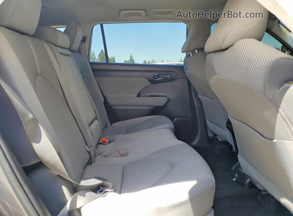 5TDZARAH2PS525632 2023 TOYOTA HIGHLANDER Gray Vista interior trasera