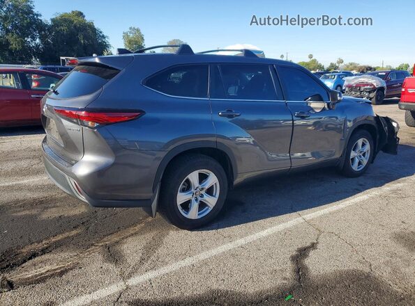 5TDZARAH3PS022708 2023 TOYOTA HIGHLANDER Gray Trasero derecho