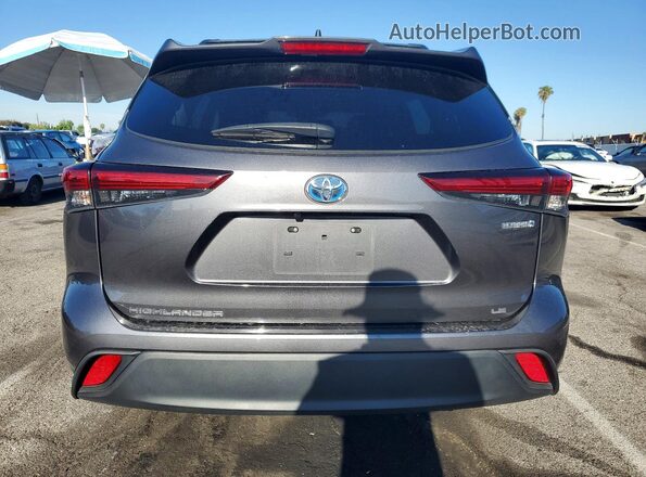 5TDZARAH3PS022708 2023 TOYOTA HIGHLANDER Gray Vista trasera