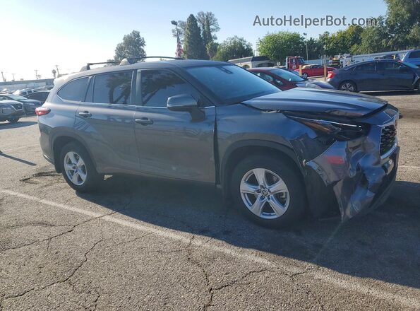 5TDZARAH3PS022708 2023 TOYOTA HIGHLANDER Gray Delantero derecho