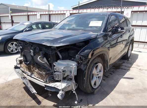 5TDZARAH4PS518729 2023 TOYOTA HIGHLANDER Black Przód lewy