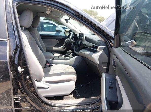 5TDZARAH4PS518729 2023 TOYOTA HIGHLANDER Black Widok wnętrza z przodu