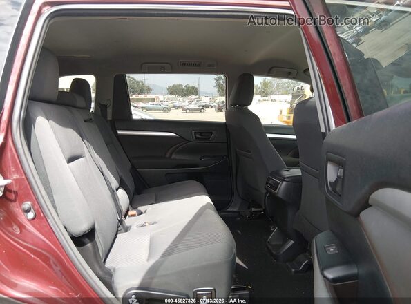 5TDZARFH0JS035349 2018 TOYOTA HIGHLANDER Бордовый Вид наклейки с VIN-кодом