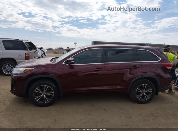 5TDZARFH0JS035349 2018 TOYOTA HIGHLANDER Бордовый Панорамный вид салона 360°