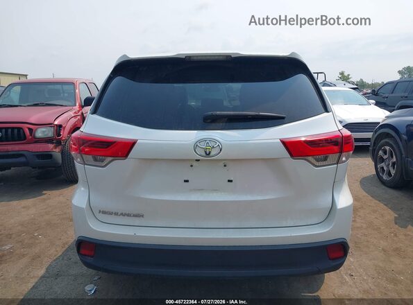 5TDZARFH0JS038512 2018 TOYOTA HIGHLANDER White 