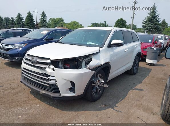 5TDZARFH0JS038512 2018 TOYOTA HIGHLANDER White Przód lewy