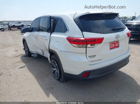 5TDZARFH1HS024144 2017 TOYOTA HIGHLANDER White Trasero izquierdo