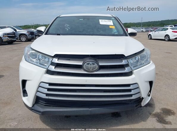 5TDZARFH1HS024144 2017 TOYOTA HIGHLANDER White Vista del cuadro de instrumentos