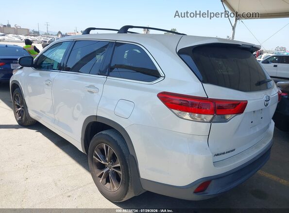 5TDZARFH4JS034768 2018 TOYOTA HIGHLANDER White Trasero izquierdo