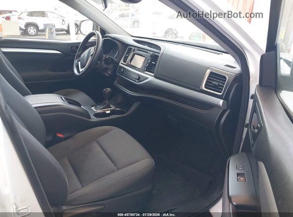 5TDZARFH4JS034768 2018 TOYOTA HIGHLANDER White Vista interior delantera