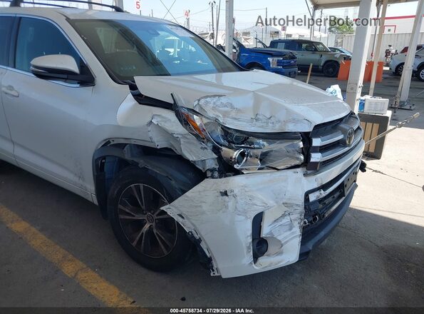 5TDZARFH4JS034768 2018 TOYOTA HIGHLANDER White Vista frontal
