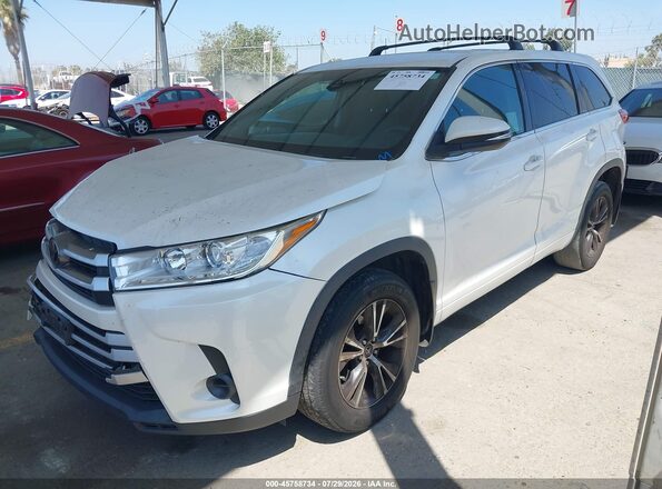 5TDZARFH4JS034768 2018 TOYOTA HIGHLANDER White Vista tres cuartos delantera izquierda