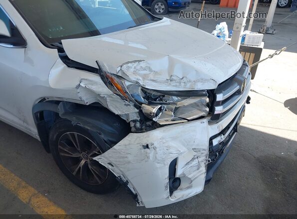 5TDZARFH4JS034768 2018 TOYOTA HIGHLANDER White Vista interior trasera