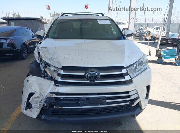 5TDZARFH4JS034768 2018 TOYOTA HIGHLANDER White 