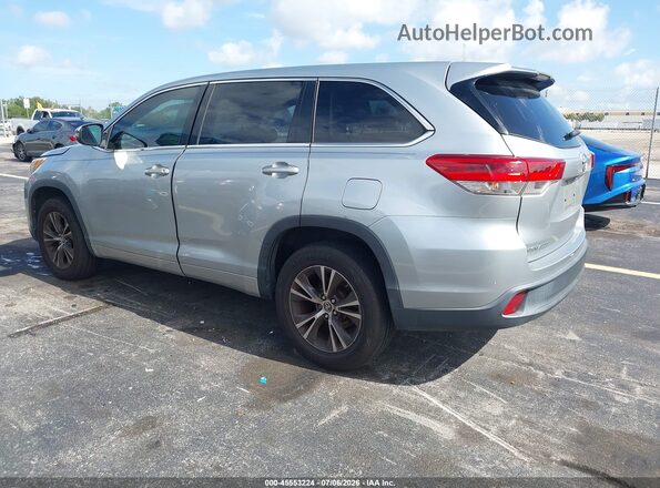 5TDZARFH6JS041687 2018 TOYOTA HIGHLANDER Silver Trasero izquierdo