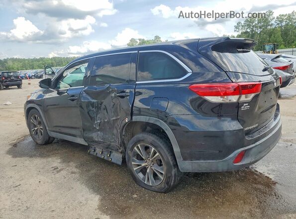 5TDZARFH6KS060337 2019 TOYOTA HIGHLANDER Black Tył lewy