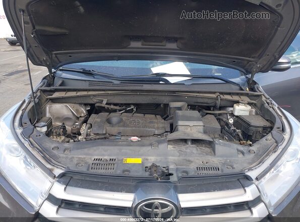 5TDZARFH7HS026741 2017 TOYOTA HIGHLANDER Gray Вид ззаду