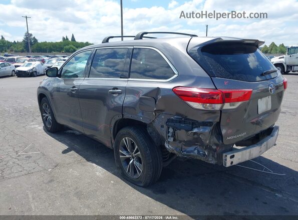 5TDZARFH7HS026741 2017 TOYOTA HIGHLANDER Gray Задня ліва чверть