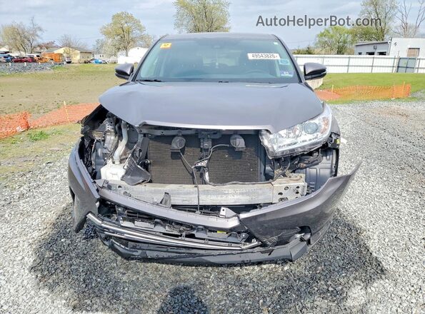 5TDZARFH8HS024397 2017 TOYOTA HIGHLANDER Gray Դիմացի տեսք