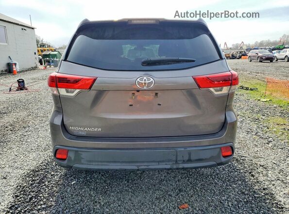 5TDZARFH8HS024397 2017 TOYOTA HIGHLANDER Gray Հետևի տեսք